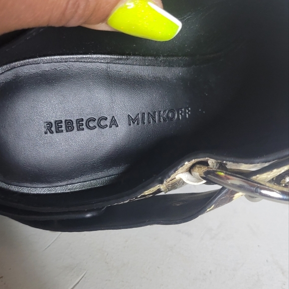 Rebecca Minkoff Sallest Too Block Heel Mules SZ 7.5 - Picture 7 of 9